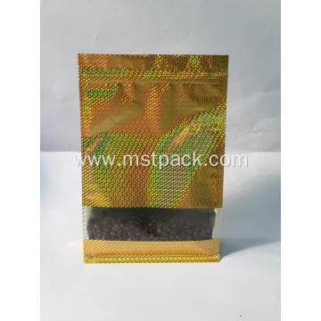 Flat Bottom Pouch with Zipper and Window